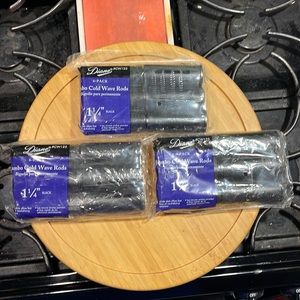 3/$10 Diane Jumbo Cold Wave Rods 1 1/4 Black Three 6 packs 18 total CW125